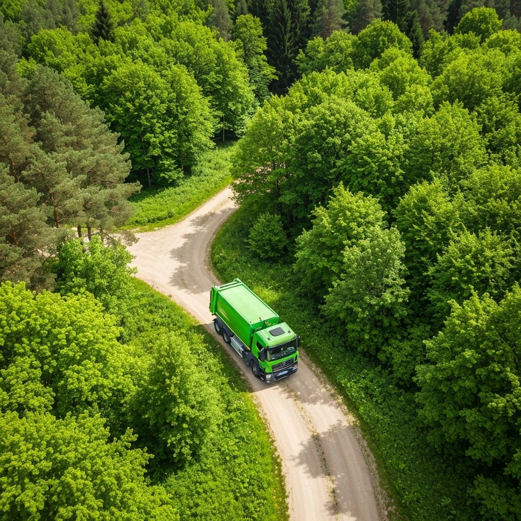 Transporte de resíduos sustentável